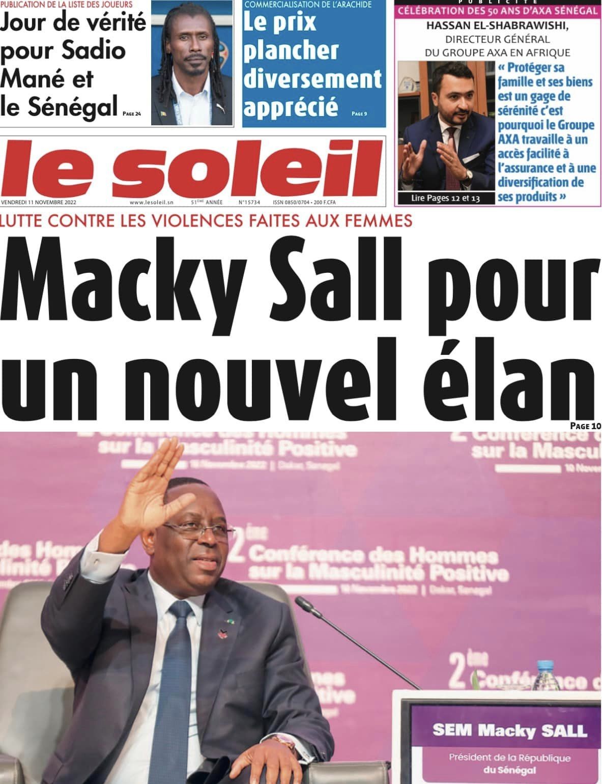 1 Sonko Pape Alé Niang et Macky à la UNE de la presse