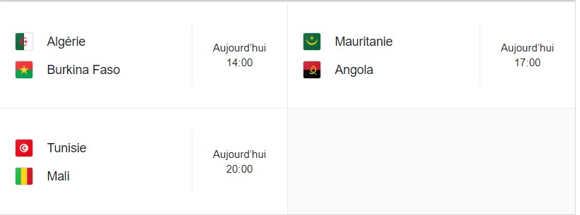 Match CAN 2024 : le programme du 17 janvier