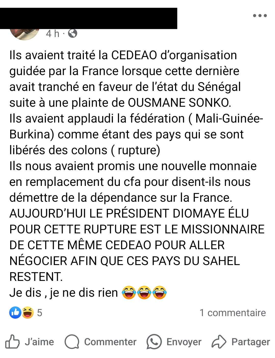 1-Diomaye fonce dans le «piège» de la CEDEAO...Il va échouer